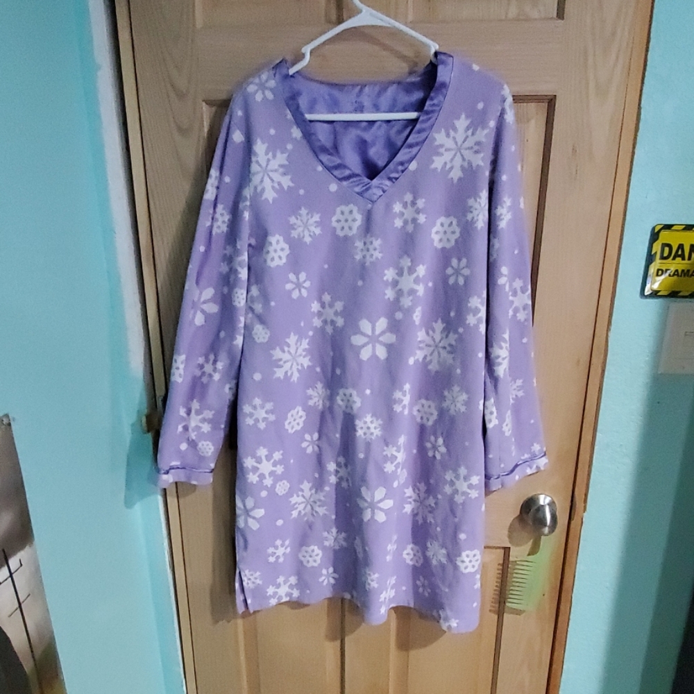 Purple sleep shirt